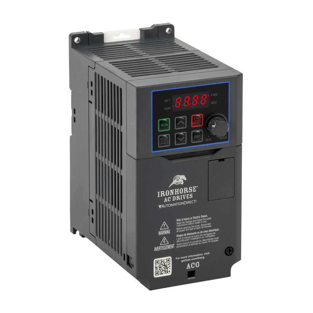 IronHorse ACG AC Drive | 460 VAC, 2 HP (3-Phase) / 1 HP (1-Phase)