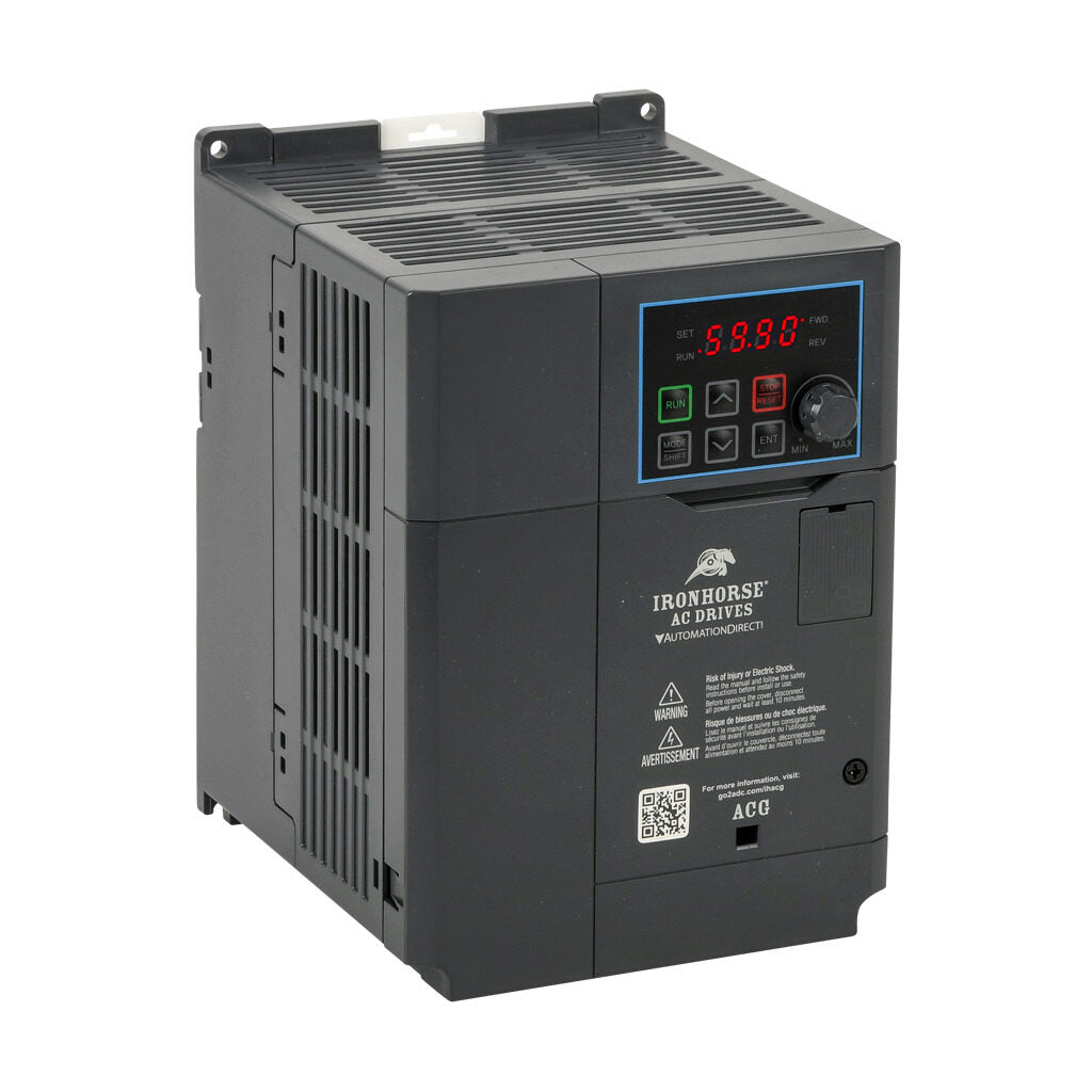 IronHorse ACG AC Drive | 230 VAC, 7.5 HP (3-Phase) / 3 HP (1-Phase)