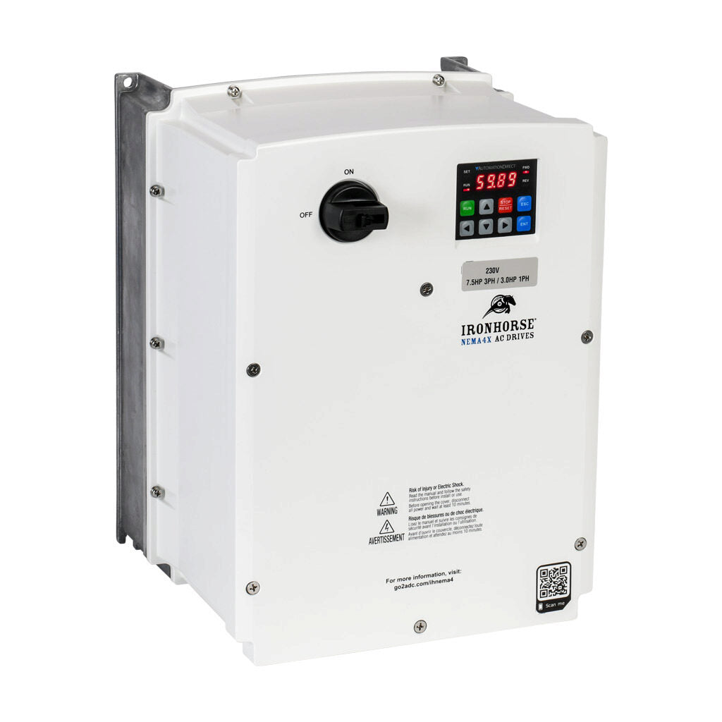 IronHorse ACN Series AC General Purpose Drive - 460V 3HP (3-Phase) / 1HP (1-Phase) NEMA 4X with Disconnect