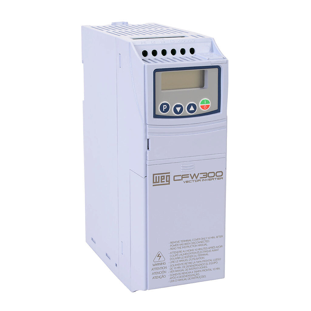 WEG CFW300 AC Drive | 230 VAC, 3 HP, 1/3-Phase Input